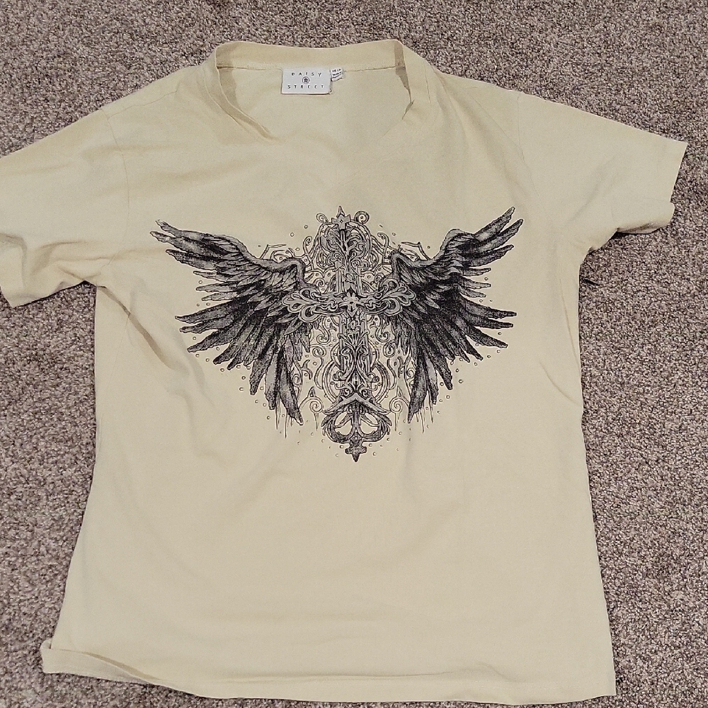Men's Cream Graphic T-Shirt